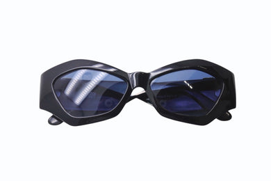 GIANNI VERSACE ジャンヌ ヴェルサーチ サングラス MOD421/A メデューサ ロゴ プラスチック メタル ブラック 美品 中古 4b000327