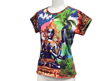 画像をギャラリービューアに読み込む, Jean Paul GAULTIER FEMME ジャンポールゴルチェ フェム 半袖Tシャツ サイズ40 破壊と創造の神シヴァ インド神話 マルチカラー 美品 中古 4b000680