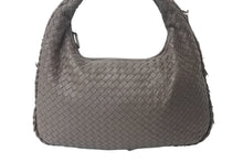 画像をギャラリービューアに読み込む, BOTTEGAVENETA ボッテガヴェネタ イントレチャート ホーボー ハンドバッグ B002633530 レザー ベージュ 中古 4b000848