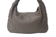 画像をギャラリービューアに読み込む, BOTTEGAVENETA ボッテガヴェネタ イントレチャート ホーボー ハンドバッグ B002633530 レザー ベージュ 中古 4b000848