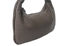 画像をギャラリービューアに読み込む, BOTTEGAVENETA ボッテガヴェネタ イントレチャート ホーボー ハンドバッグ B002633530 レザー ベージュ 中古 4b000848