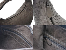 画像をギャラリービューアに読み込む, BOTTEGAVENETA ボッテガヴェネタ イントレチャート ホーボー ハンドバッグ B002633530 レザー ベージュ 中古 4b000848