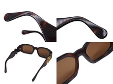 画像をギャラリービューアに読み込む, GIANNI VERSACE ジャンヌ ヴェルサーチ サングラス MOD414/A メデューサ ロゴ プラスチック メタル ブラウン 美品 中古 4b001679