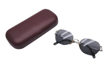 Load image into Gallery viewer, Cartier カルティエ サングラス メガネ ツーポイント アイウェア 2504224 フランス製 メタル シルバー金具 ブラック 美品 中古 4b000046