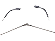 Load image into Gallery viewer, Cartier カルティエ サングラス メガネ ツーポイント アイウェア 2504224 フランス製 メタル シルバー金具 ブラック 美品 中古 4b000046