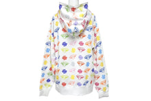 画像をギャラリービューアに読み込む, 新品未使用 BILLIONAIREBOYSCLUB ビリオネアボーイズクラブ CASANOVA カサノバ 総柄 ジップアップパーカー ホワイト マルチカラー サイズS