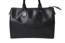 画像をギャラリービューアに読み込む, LOUIS VUITTON ルイヴィトン スピーディ25 ハンドバッグ M59022 エピレザー ブラック ゴールド金具 美品 中古 4b001167