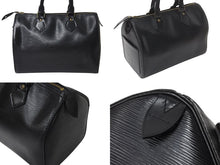 画像をギャラリービューアに読み込む, LOUIS VUITTON ルイヴィトン スピーディ25 ハンドバッグ M59022 エピレザー ブラック ゴールド金具 美品 中古 4b001167
