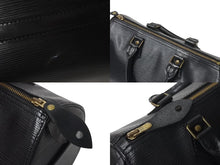 画像をギャラリービューアに読み込む, LOUIS VUITTON ルイヴィトン スピーディ25 ハンドバッグ M59022 エピレザー ブラック ゴールド金具 美品 中古 4b001167
