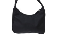 画像をギャラリービューアに読み込む, 極美品 PRADA プラダ ホーボー ハンドバッグ ワンショルダーバッグ MV515 トライアングルロゴ ナイロン ブラック 中古 4b001175