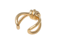 画像をギャラリービューアに読み込む, BOTTEGAVENETA ボッテガヴェネタ ノットリング 815946VAHU08120 シルバー925 ゴールド サイズ7.5号 表記サイズ13 美品 中古 4b001297