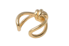 画像をギャラリービューアに読み込む, BOTTEGAVENETA ボッテガヴェネタ ノットリング 815946VAHU08120 シルバー925 ゴールド サイズ7.5号 表記サイズ13 美品 中古 4b001297