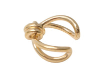 画像をギャラリービューアに読み込む, BOTTEGAVENETA ボッテガヴェネタ ノットリング 815946VAHU08120 シルバー925 ゴールド サイズ7.5号 表記サイズ13 美品 中古 4b001297