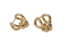 画像をギャラリービューアに読み込む, 極美品 BOTTEGAVENETA ボッテガヴェネタ ノット フープピアス 815945VAHU08120 重量約17.3g Ag925刻印 シルバ−925 GP 中古 4b001301