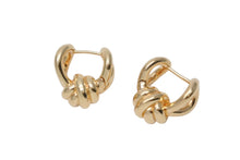 画像をギャラリービューアに読み込む, 極美品 BOTTEGAVENETA ボッテガヴェネタ ノット フープピアス 815945VAHU08120 重量約17.3g Ag925刻印 シルバ−925 GP 中古 4b001301