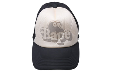 A BATHING APE アベイシングエイプ BABY MILO STORE ベイビーマイロストア BAPE キャップ 帽子 ホワイト ブラック 良品 中古 4b001421