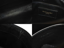 画像をギャラリービューアに読み込む, SAINTLAURENT PARIS サンローラン チェーンショルダーバッグ ウォレット377828 レザー ブラック 美品 中古 4b001475