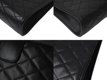 画像をギャラリービューアに読み込む, SAINTLAURENT PARIS サンローラン チェーンショルダーバッグ ウォレット377828 レザー ブラック 美品 中古 4b001475