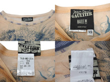 画像をギャラリービューアに読み込む, JEAN PAUL GAULTIER MAILLE FEMME ジャンポールゴルチェ マイユファム パワーネット 長袖トップス シアー タトゥー柄 サイズXS 美品 中古 4b001597