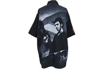 画像をギャラリービューアに読み込む, SCARFACE スカーフェイス 両面プリントオープンカラーシャツ アルパチーノ トニーモンタナ ブラック ホワイト サイズM 美品 中古 4b001606