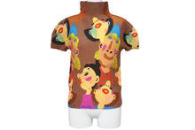 Load image into Gallery viewer, 極美品 me ISSEY MIYAKE ミー イッセイミヤケ CHEER 半袖トップス MI43FK395 フリーサイズ プリーツ ハイネック ブラウン 中古 4b001615