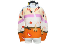 Load image into Gallery viewer, 極美品 me ISSEY MIYAKE ミー イッセイミヤケ FUKUWARAI 福笑い 長袖トップス MI13FJ621 フリーサイズ プリーツ ハイネック 中古 4b001616