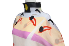 Load image into Gallery viewer, 極美品 me ISSEY MIYAKE ミー イッセイミヤケ FUKUWARAI 福笑い 長袖トップス MI13FJ621 フリーサイズ プリーツ ハイネック 中古 4b001616