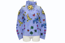 Load image into Gallery viewer, 極美品 me ISSEY MIYAKE ミー イッセイミヤケ GOOD DAY EVERYDAY 長袖トップス MI51FJ631 フリーサイズ プリーツ ハイネック ブルー 中古 4b001620