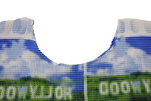 Load image into Gallery viewer, 極美品 me ISSEY MIYAKE ミー イッセイミヤケ 丸首半袖トップス MI51FK406 フリーサイズ プリーツ ハリウッド 総柄 中古 4b001621