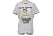 画像をギャラリービューアに読み込む, DOLCE&amp;GABBANA ドルチェアンドガッバーナ 半袖リンガーTシャツ サイズXS Pane e jeans フォトプリント ホワイト 美品 中古 4b001626