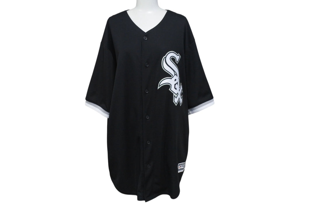 MLB Majestic マジェスティック ホワイトソックス ベースボールシャツ ABLOH 23 ポリエステル製 ブラック サイズXL 美品 中古 4b001629