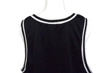 Load image into Gallery viewer, NIKE ナイキ スウッシュ ノースリーブ ゲームシャツ タンクトップ メッシュ サイズM ブラック ホワイト 美品 中古 4b001631