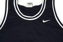 Load image into Gallery viewer, NIKE ナイキ スウッシュ ノースリーブ ゲームシャツ タンクトップ メッシュ サイズM ブラック ホワイト 美品 中古 4b001631