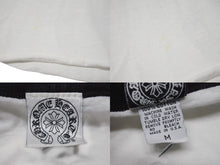画像をギャラリービューアに読み込む, CHROME HEARTS クロムハーツ ラグラン 7部丈Tシャツ サイズM CHクロス セメタリークロス プリント ホワイト ブラック 美品 中古 4b001827