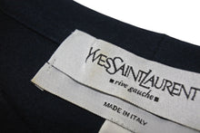 画像をギャラリービューアに読み込む, YVES SAINT LAURENT イヴサンローラン 半袖Ｔシャツ カサンドラロゴ ネイビー ブラック コットン サイズS 美品 中古 4b001946