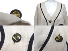 画像をギャラリービューアに読み込む, CHANEL シャネル 半袖シャツ ココマーク ベースボールシャツ レディース ベージュ 黒 半袖 美品 中古 20853