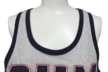 画像をギャラリービューアに読み込む, Dolce&amp;Gabbana ドルチェ&amp;ガッバーナ 1970’s Gym on the Beach 切り返し パッチワーク タンクトップ メンズ サイズ M グレー トリコカラー 美品 中古 4b002131