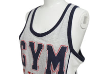 画像をギャラリービューアに読み込む, Dolce&amp;Gabbana ドルチェ&amp;ガッバーナ 1970’s Gym on the Beach 切り返し パッチワーク タンクトップ メンズ サイズ M グレー トリコカラー 美品 中古 4b002131