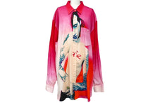 画像をギャラリービューアに読み込む, 新品同様品 VETEMENTS ヴェトモン マリリンマンソン 長袖シャツ 18AW UAH19SH301 Mサイズ コットン ピンク 中古 32322