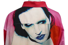 画像をギャラリービューアに読み込む, 新品同様品 VETEMENTS ヴェトモン マリリンマンソン 長袖シャツ 18AW UAH19SH301 Mサイズ コットン ピンク 中古 32322