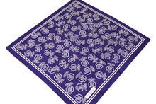 画像をギャラリービューアに読み込む, Givenchy ジバンシー フラワー 柄 スカーフ ネイビー ホワイト ロゴ 小物 大判 総柄 美品 中古 32432