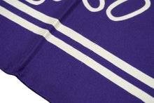 画像をギャラリービューアに読み込む, Givenchy ジバンシー フラワー 柄 スカーフ ネイビー ホワイト ロゴ 小物 大判 総柄 美品 中古 32432