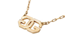 画像をギャラリービューアに読み込む, VINTAGE GIVENCHY ジバンシィ ペンダント ネックレス ロゴ ゴールドカラー アクセサリー 1977年 中古 33970