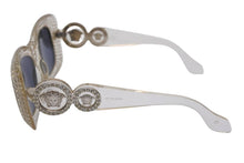 画像をギャラリービューアに読み込む, GIANNI VERSACE ジャンニ ヴェルサーチ ヴィンテージ サングラス 眼鏡 メデューサ ラインストーン MOD.417/H クリア 良好 中古 34459