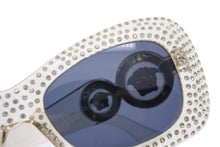 画像をギャラリービューアに読み込む, GIANNI VERSACE ジャンニ ヴェルサーチ ヴィンテージ サングラス 眼鏡 メデューサ ラインストーン MOD.417/H クリア 良好 中古 34459