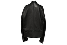 画像をギャラリービューアに読み込む, MARTIN MARGIELA マルタンマルジェラ ライダースジャケット 八の字型ジップ S50AM0489 SY1460 ブラック 52 美品 中古 43907