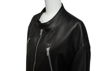 画像をギャラリービューアに読み込む, MARTIN MARGIELA マルタンマルジェラ ライダースジャケット 八の字型ジップ S50AM0489 SY1460 ブラック 52 美品 中古 43907