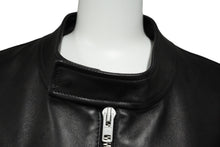 画像をギャラリービューアに読み込む, MARTIN MARGIELA マルタンマルジェラ ライダースジャケット 八の字型ジップ S50AM0489 SY1460 ブラック 52 美品 中古 43907