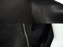 画像をギャラリービューアに読み込む, MARTIN MARGIELA マルタンマルジェラ ライダースジャケット 八の字型ジップ S50AM0489 SY1460 ブラック 52 美品 中古 43907