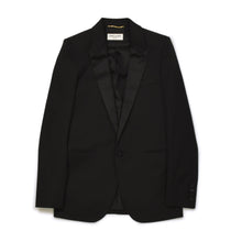 画像をギャラリービューアに読み込む, 極美品 SAINT LAURENT PARIS サンローランパリ テーラードジャケット 517741 Y399W サイズ34 ピークドラペル シングル ブラック 中古 4b008811
